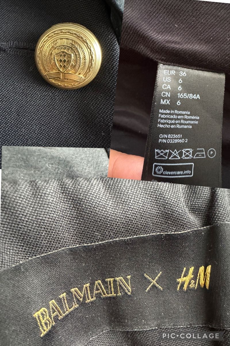 Balmain Giacche: Balmain x H&M Blazer Jacke – Usato da Obfelden venduto da cesarina10 4