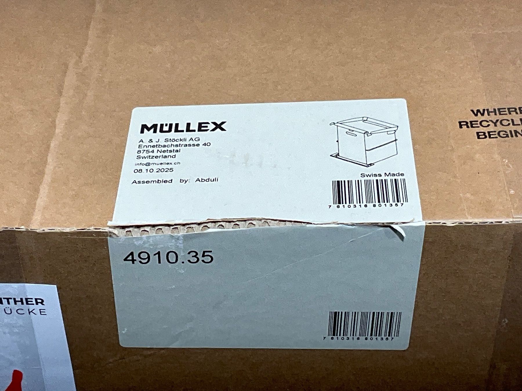 Müllex Cestini per rifiuti: 071 Müllex Abfallsystem SINGLE 35 – Nuovo e nell'imballaggio originale da Derendingen venduto da Meisterstuecke 3