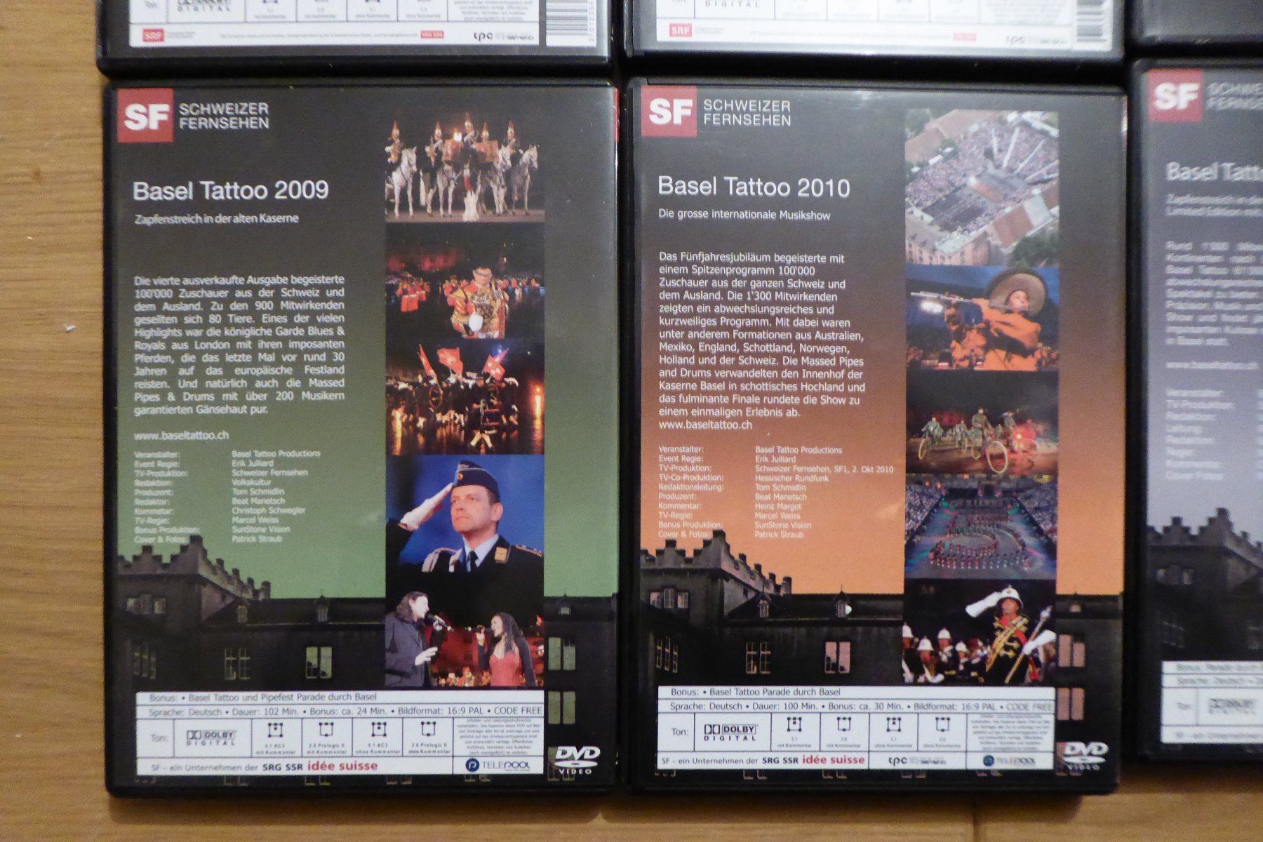 Alle DVDs: 8x DVD Military Tattoo Basel – Gebraucht aus Allschwil von Summelsarium 5