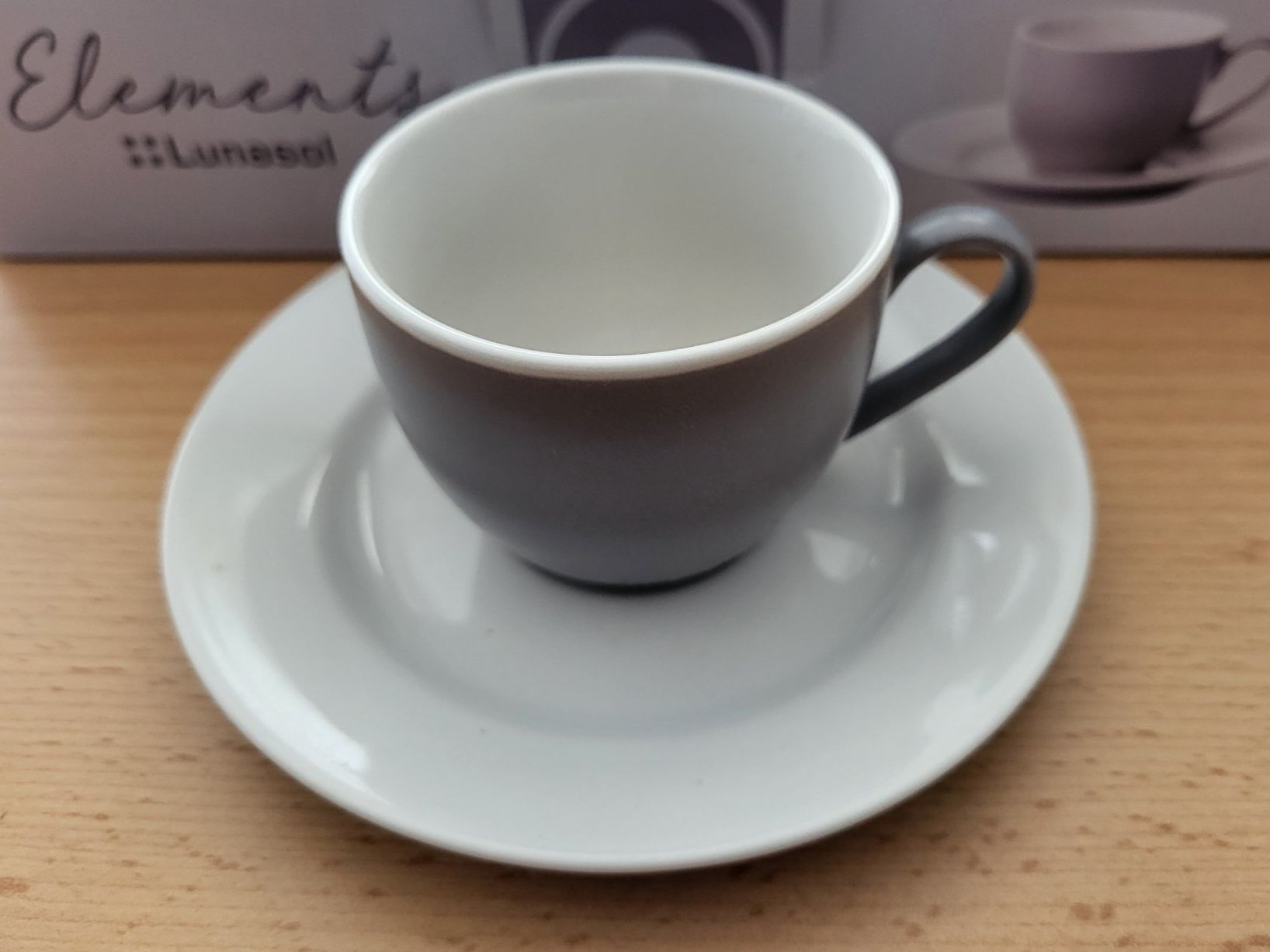 Tassen: Espressotasse Lunasol, hellbraun/grau, 4er Set – Neu und originalverpackt aus Waltenschwil von creativeline 1