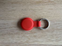 Roter Schlüsselanhänger, Silikon, neuwertig