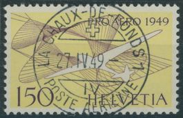 1949 - Flugpost - Pro Aero - Ersttag Voll Stempel ET