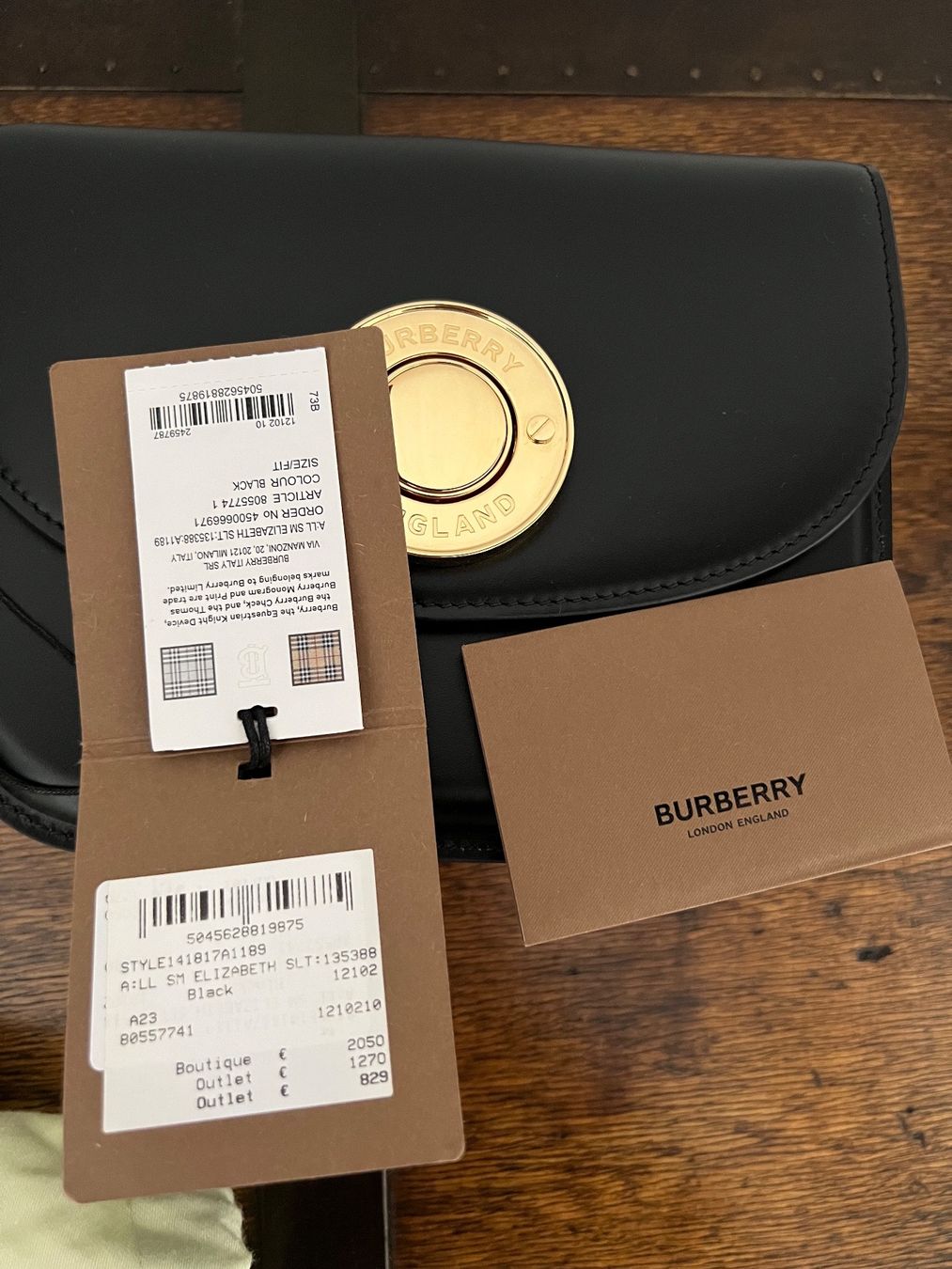 Burberry Borse da donna: BURBERRY Black Small Elizabeth Leather Bag – Usato da Lausanne venduto da dia_xs9l 9