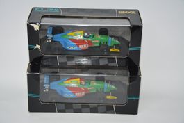 Benetton Ford B190 1990 , Nannini + Piquet , 2 Stück , 1:43