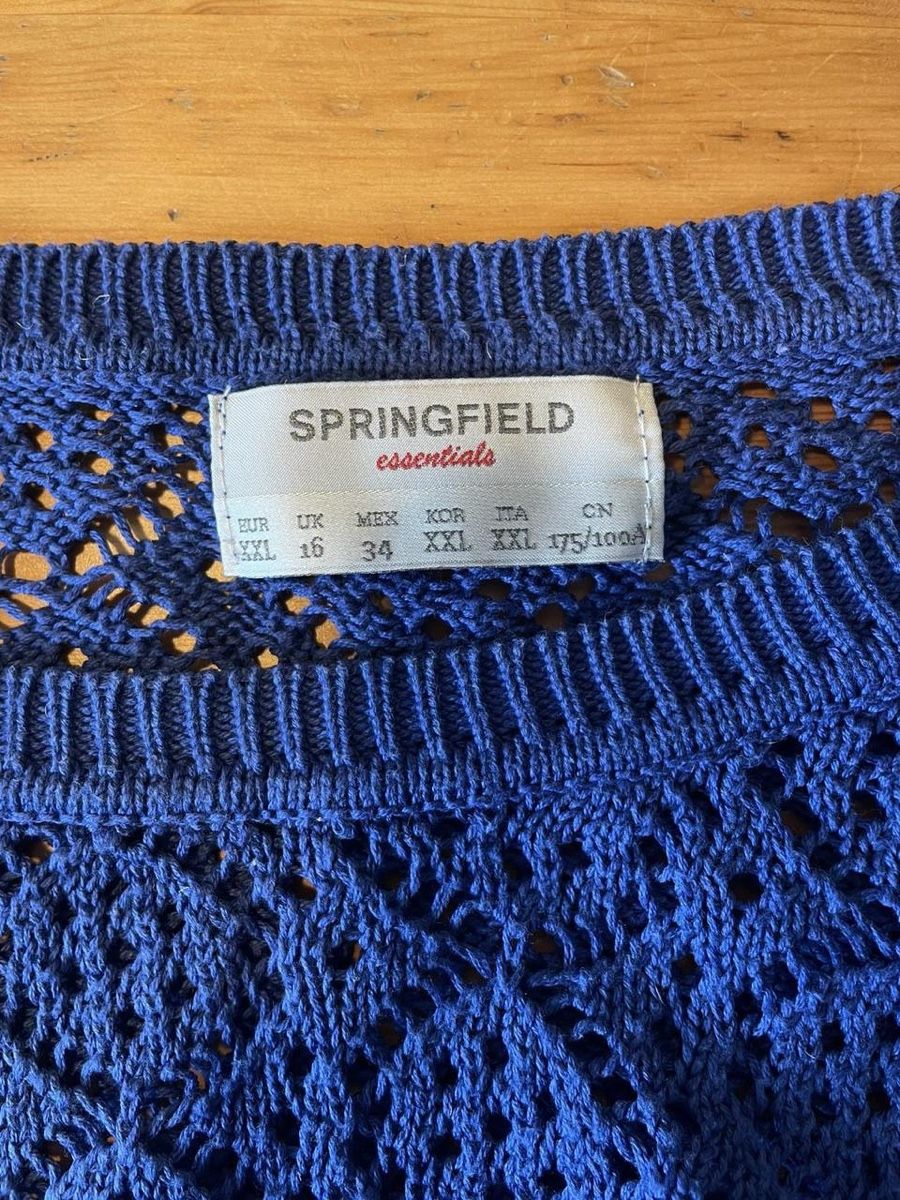Pullover & Sweatshirts: Pull Springfield bleu dentelle – Gebraucht aus Troinex von Irisglo 3