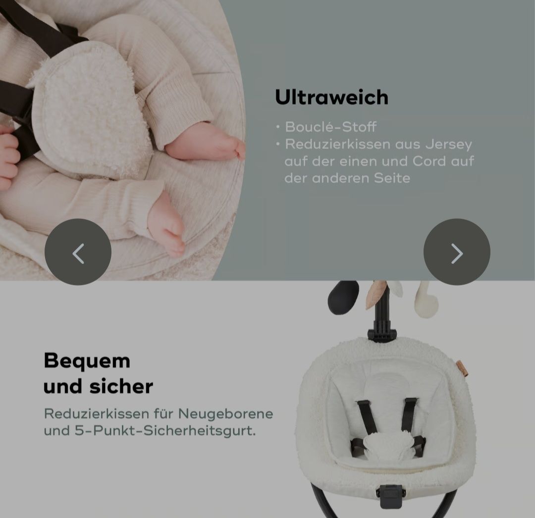 Babymoov Wippen & Schaukeln: Babymoov Swoon Evolution Curl Schaukel weiss – Gebraucht aus Niederrohrdorf von Sabrina1041 4