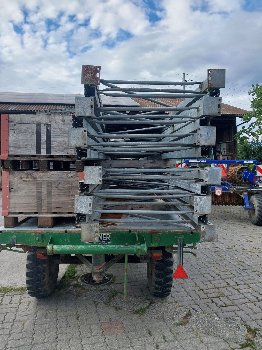 Regale: Hochregallagergestell verzinkt mit Dach – Gebraucht aus Radelfingen von Kochi 2