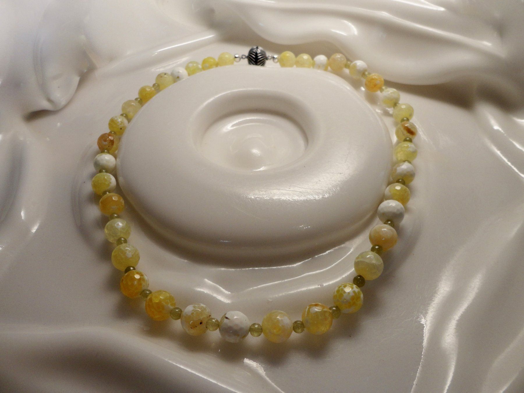 Catenine: Halskette - Prasiolith, Achat – Nuovo (secondo la descrizione) da Biberist venduto da tl-schmuck