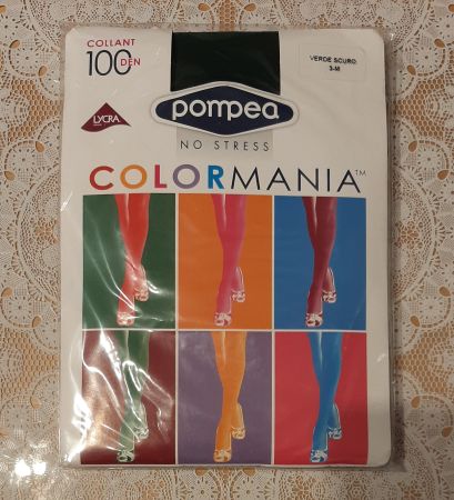 Pompea Colormania 100DEN Dunkelgrün Gr.3/M Strumpfhose
