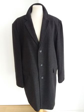 Eleganter Herren Kurzmantel, ca Gr M dunkelgrau