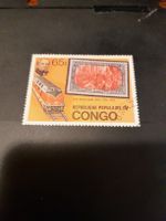 Congo - Timbre rare avec train et Sir Rowland Hill!