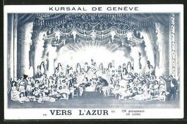 Kursaal de Genève, revue VERS L'AZUR, vers 1920