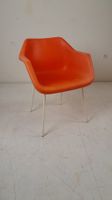 Stuhl Robin Day Stil Kunststoff orange