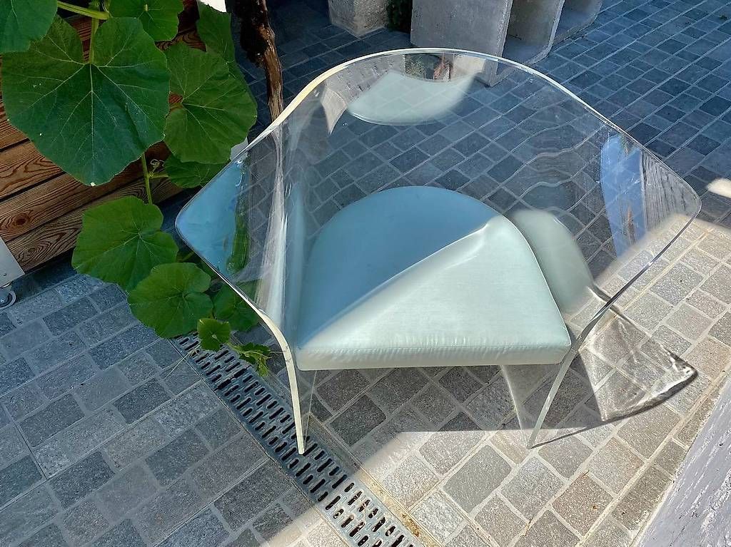Sessel: Fauteuil en plexiglas vintage – Gebraucht aus Font von Etvous