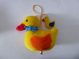 Schöne Babalu Ente Familie mit Musikwerk La Le Lu,  28cm
