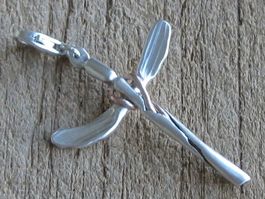 Designer Engel Anhänger Einzelstück Unikat Silber 999 / 925