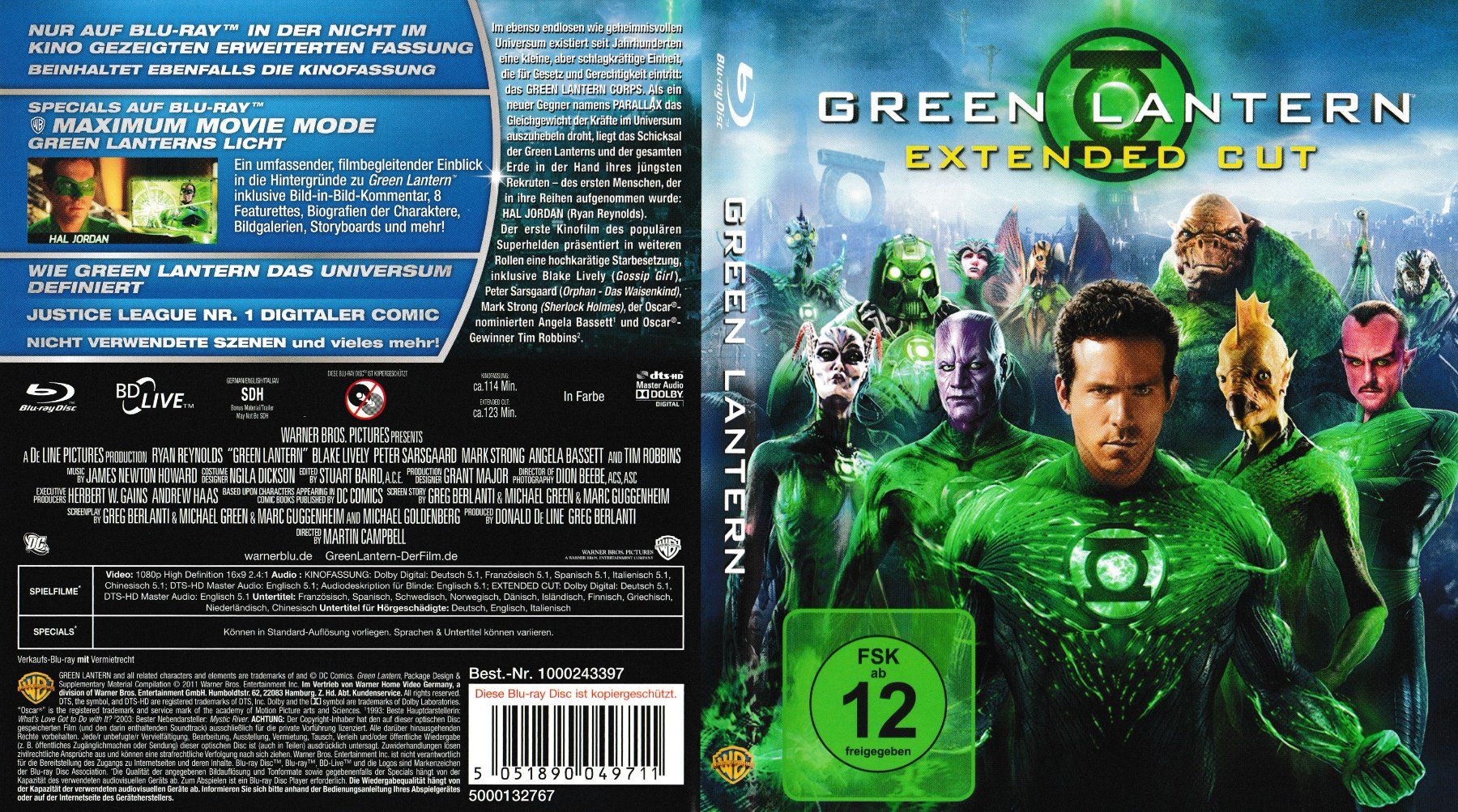 Tutti i DVDs: Blu-Ray - Green Lantern - Extended Cut – Usato da Langnau am Albis venduto da MediaRescuerKeLoX