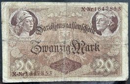 Antike 20 Mark Reichsbanknote - Rarität für Sammler!