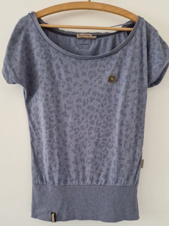 Naketano Shirt Damen Gr.M blau Muster neuwertig