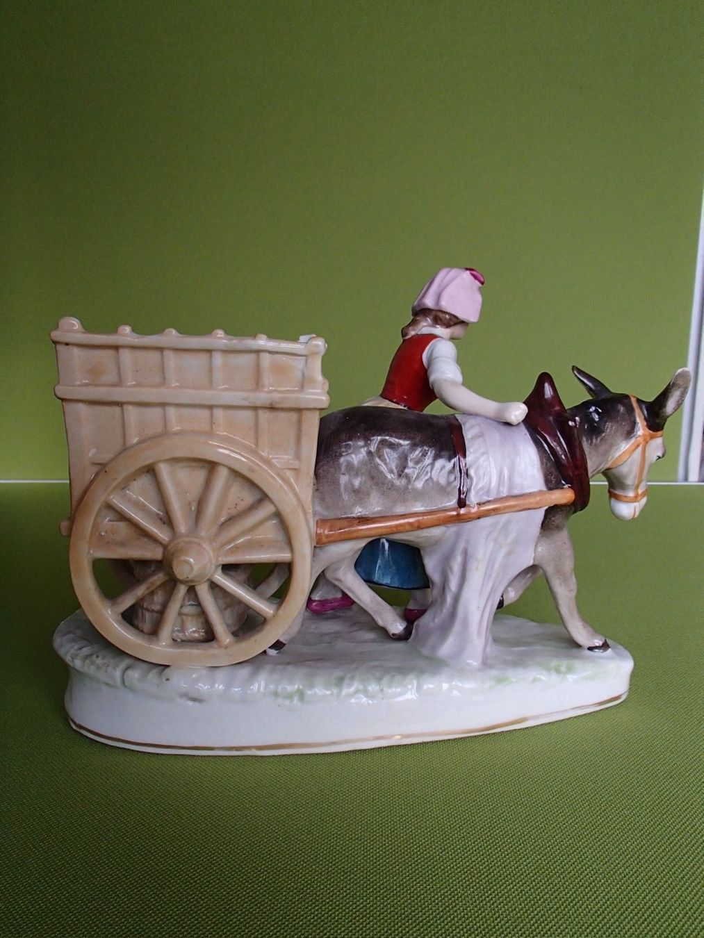Statuette: Sitzendorf Figur Bauernmädchen mit Esel – Usato da Schöfflisdorf venduto da pullux 4