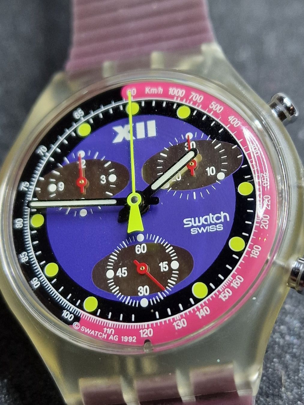 Swatch Uhren: Swatch. Ref. SCK 101 "Blue Chip" 38mm – Neu und originalverpackt aus Bülach von  5