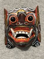Bali Maske Holz handbemalt traditionell guter Zustand