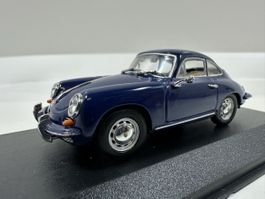 Porsche 356 C Coupé 1:43, blau, inkl. Acrylbox,, MINICHAMPS