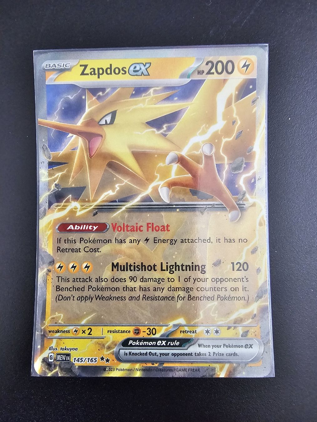 Pokémon Sammelbilder & Trading cards: Pokémon 151 - zapdos ex- EN - 145/165 – Neu (gemäss Beschreibung) aus Güttingen von Kejimba
