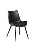 6 Stühle HYPE Dan Form Lederlook Vintage schwarz