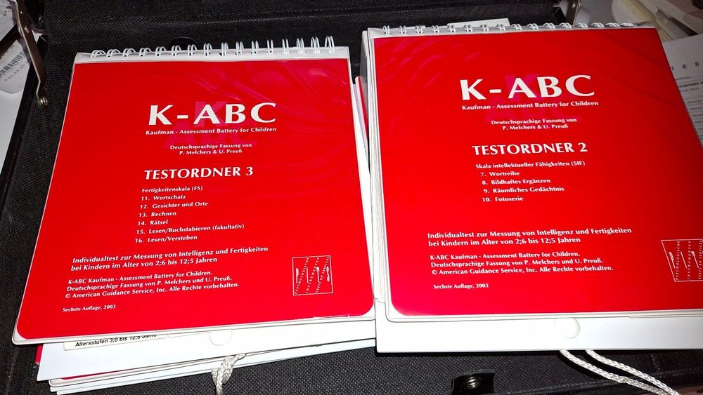 IQ Test: K-ABC Test (Kaufman-Assessment Battery) (Gebraucht) in ...