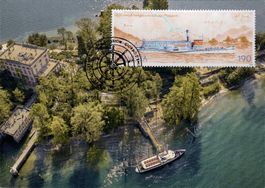 Maximumkarte Schifffahrt Lago Maggiore, Isole di Brissago