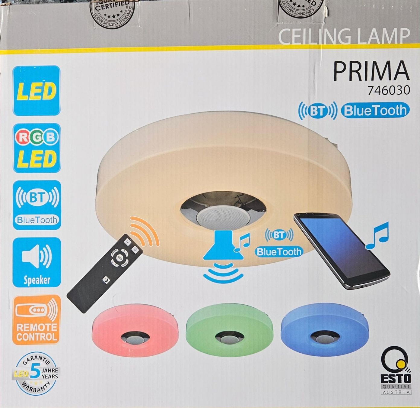 Lampadari & plafoniere: LED Deckenlampe mit Bluetooth Steuerbar, RGB NEU – Nuovo e nell'imballaggio originale da Weiach venduto da SureshN