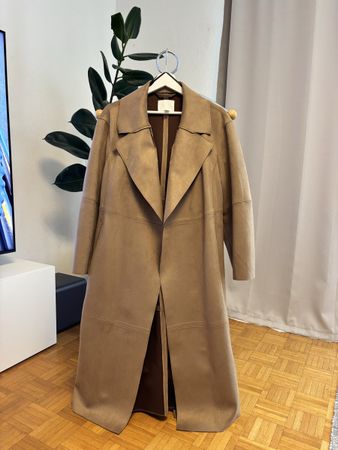 Beige H&M coat, Size S