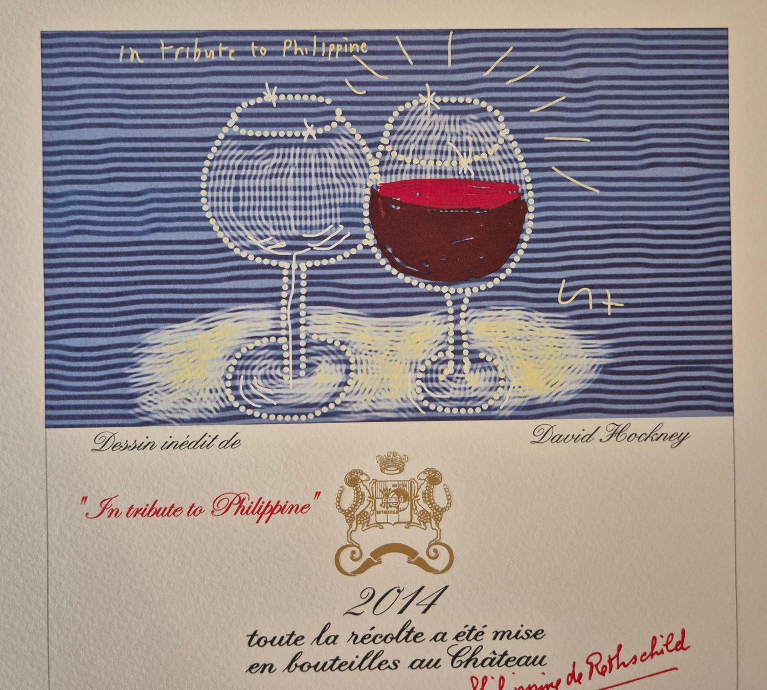 Grafica & Litografie: DAVID HOCKNEY, 2011 Mouton Rothschild TOP Litho – Usato da Luzern venduto da Louis-XVI