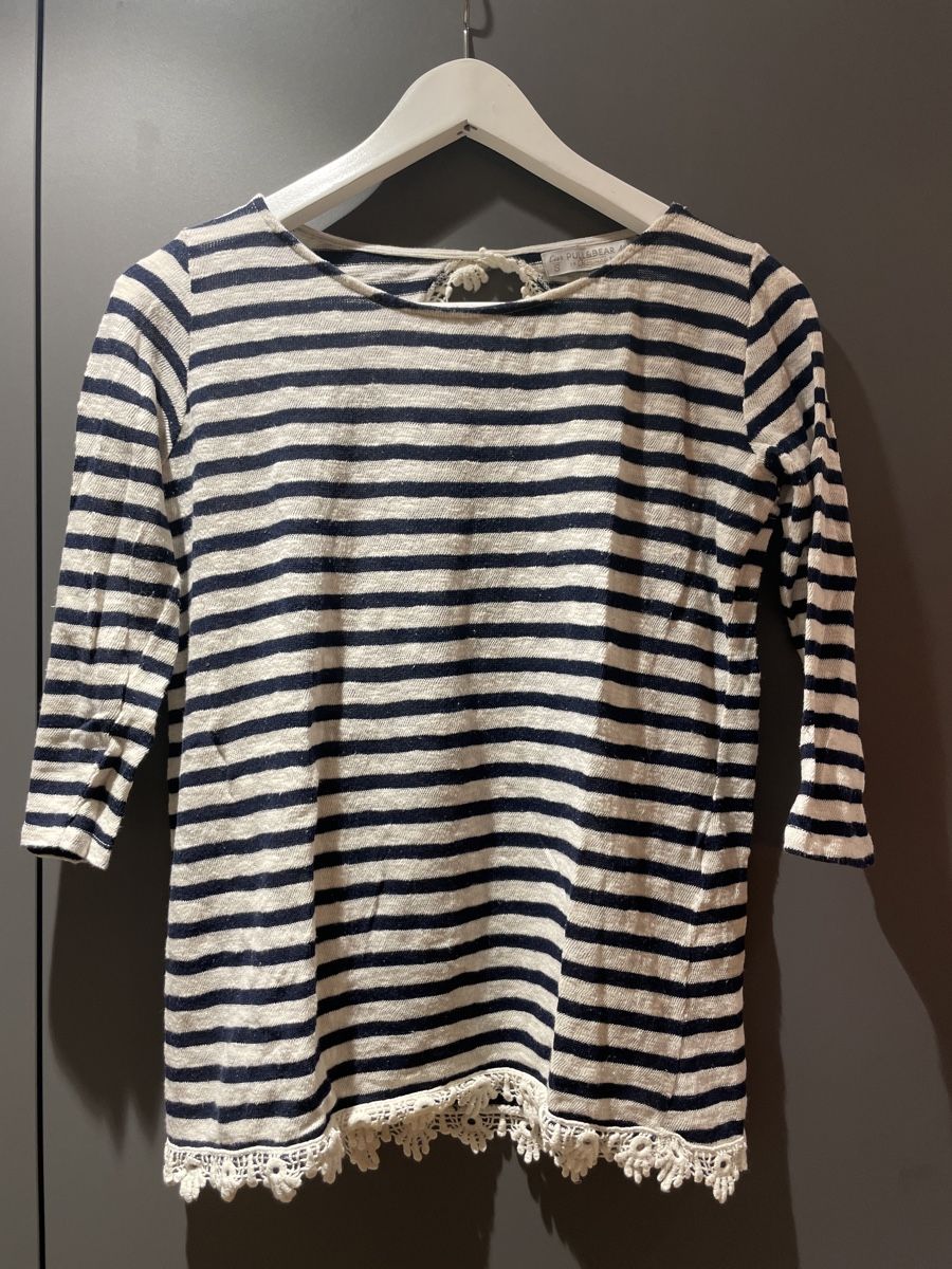 Pull&Bear Maglioni & Felpe: Blau-/weiss gestreifter Pullover von Pull&Bear, Gr. S – Nuovo (secondo la descrizione) da Arbon venduto da llaauraa