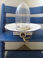 2Stk.Stall Lampe email Antik