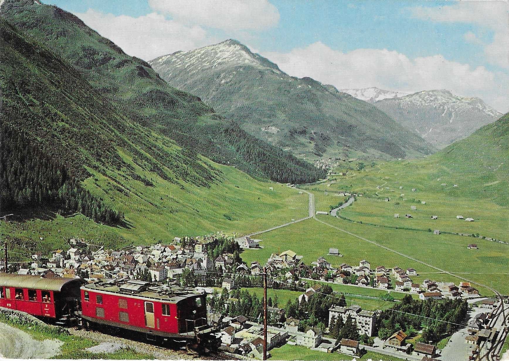 Cartoline postali: Andermatt mit Oberalpbahn – Usato da Rothrist venduto da Stranglehold