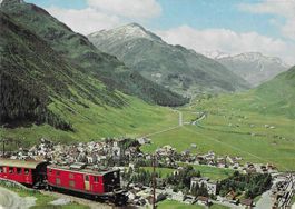 Andermatt mit Oberalpbahn