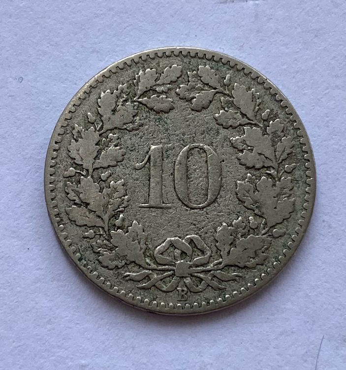 10 Rappen 1879 Schweiz (Gebraucht) in Schlieren für CHF 2 – mit ...