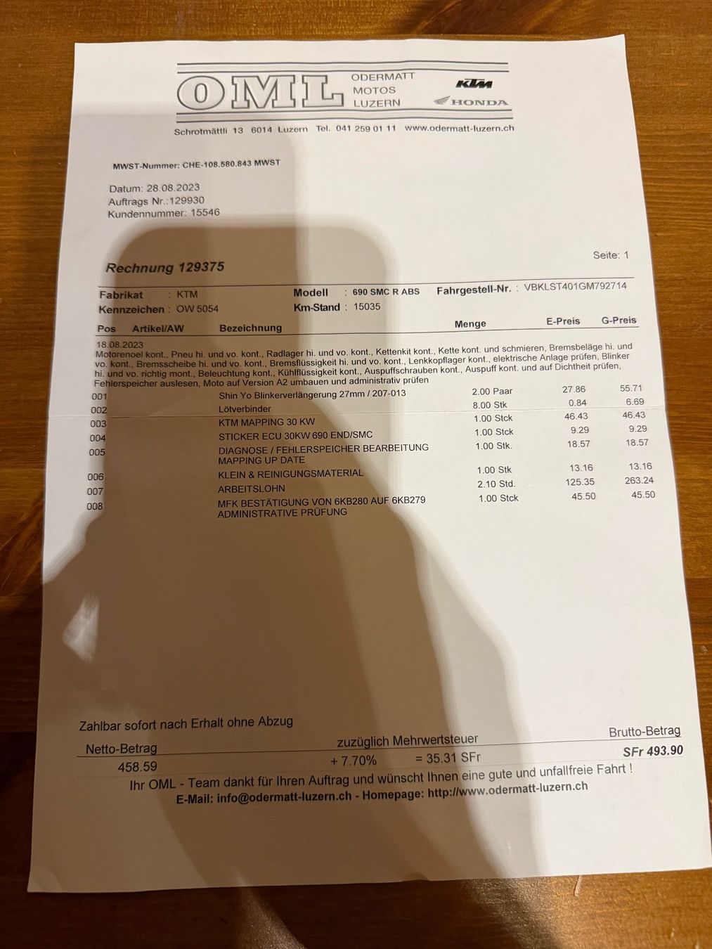 Smc (Sm) Strasse: KTM SMC R 690 – Gebraucht aus Kerns von Kerns1 8