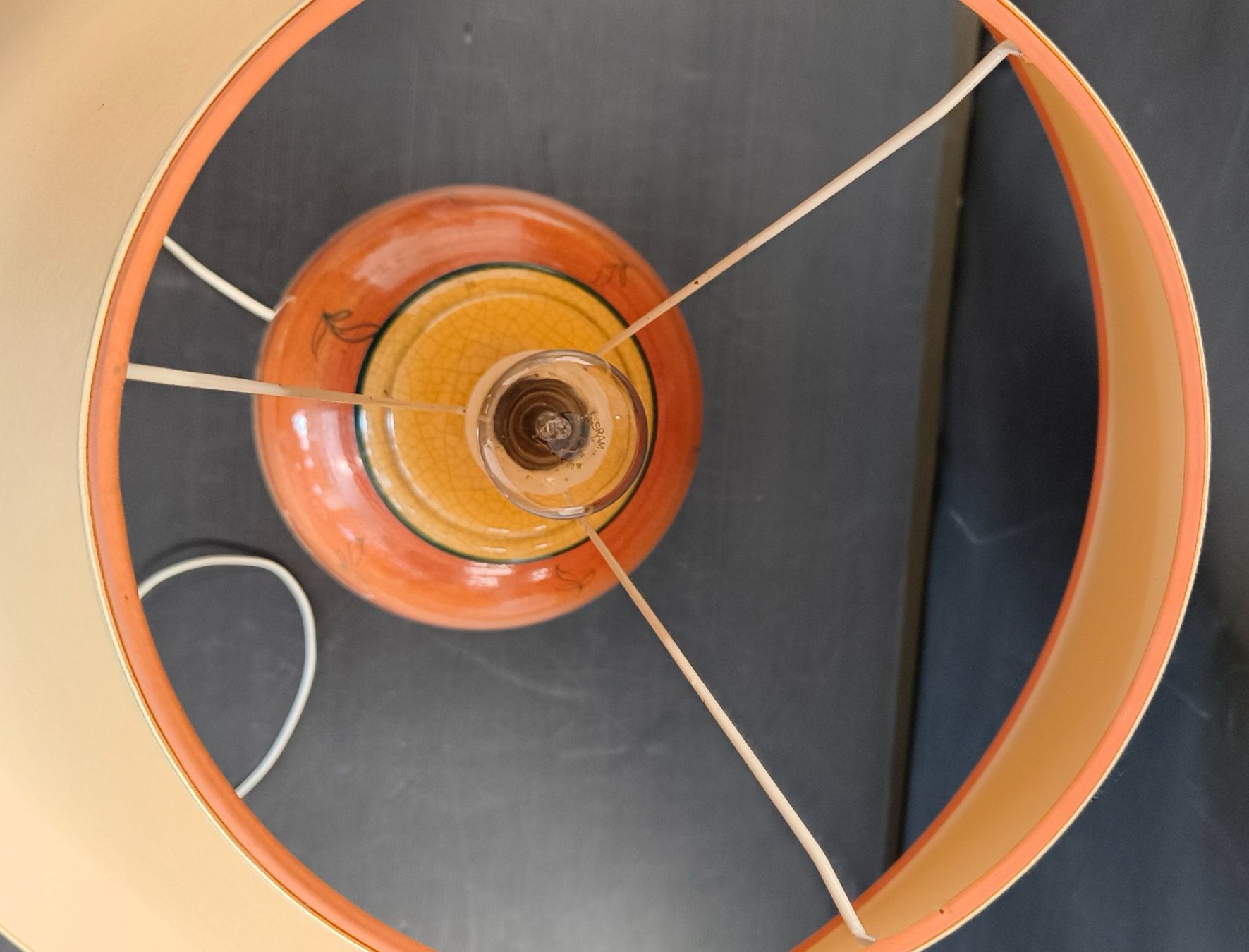 Lampade: Orange Keramiklampe – Usato da Basel venduto da bk_brockibasel 4