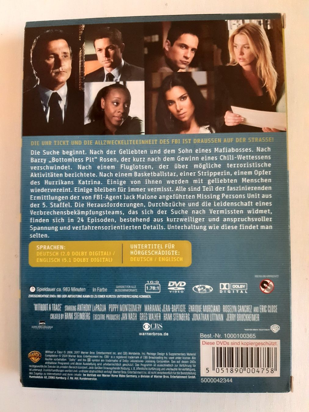 Tutti i DVDs: Without a Trace Staffel 5 – Usato da Domat-Ems venduto da nugipuff 1