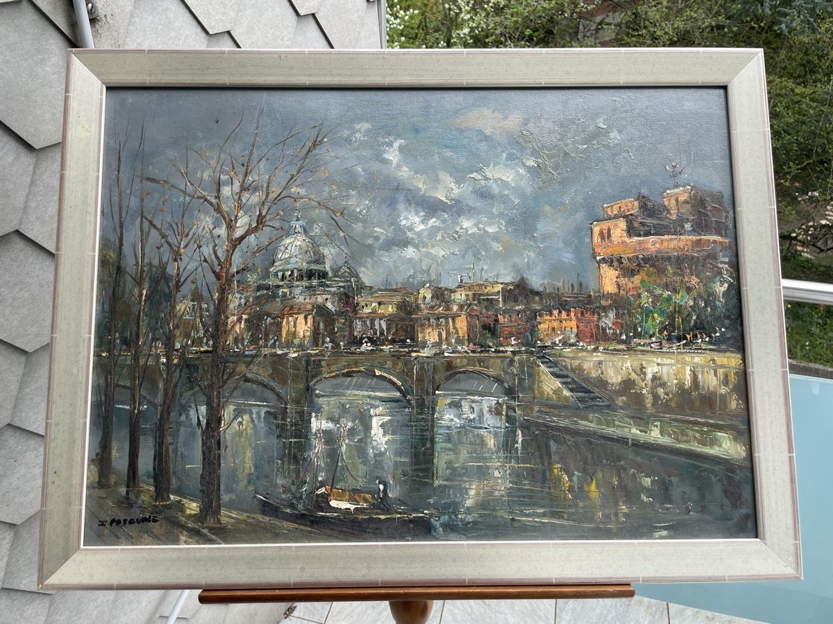 Dipinti: Huile Rome signature illisible – Usato da Biel/Bienne venduto da Galaq 2