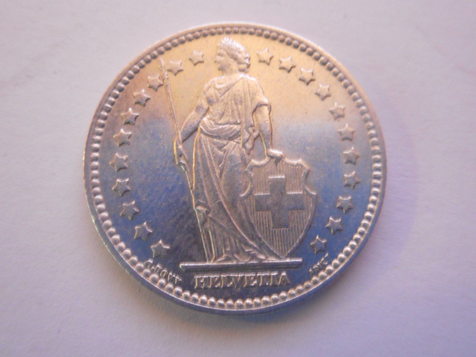 Tutti le monete: 1 Fr. 1921 silber  vorz – Usato da Kriegstetten venduto da pizlad2010 2