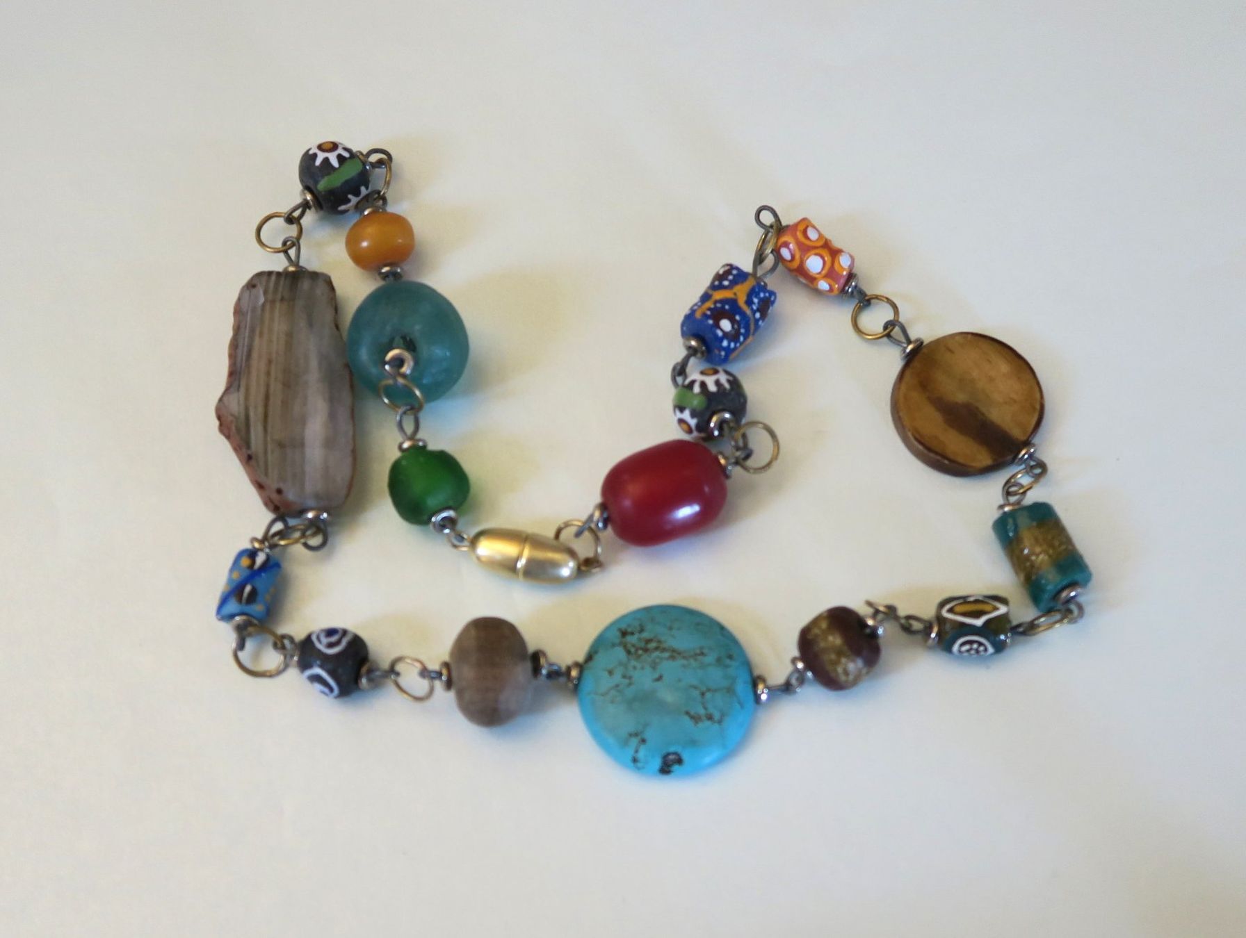 Catenine: Kette mit verschiedene Perlen "Türkis" – Usato da Brittnau venduto da marlenestone 4