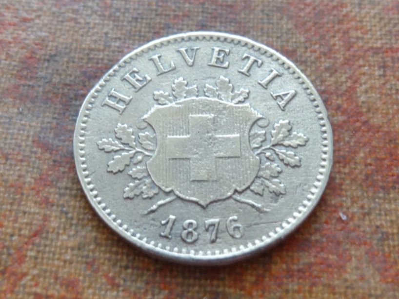 Tutti le monete: 10 Rp. 1876  (B) – Usato da Romanel-sur-Lausanne venduto da Swift13