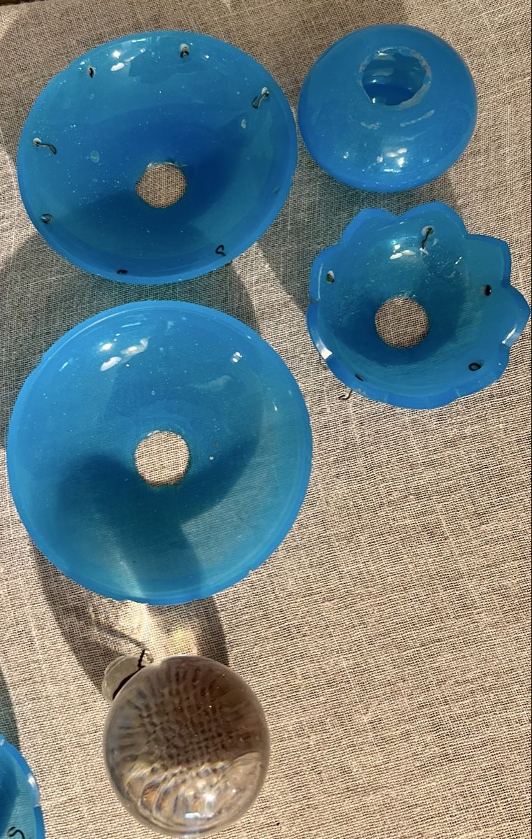 Murano Lampade: Important Lot d'Éléments Bleus – Usato da Genève venduto da ChineuseReveuse 3