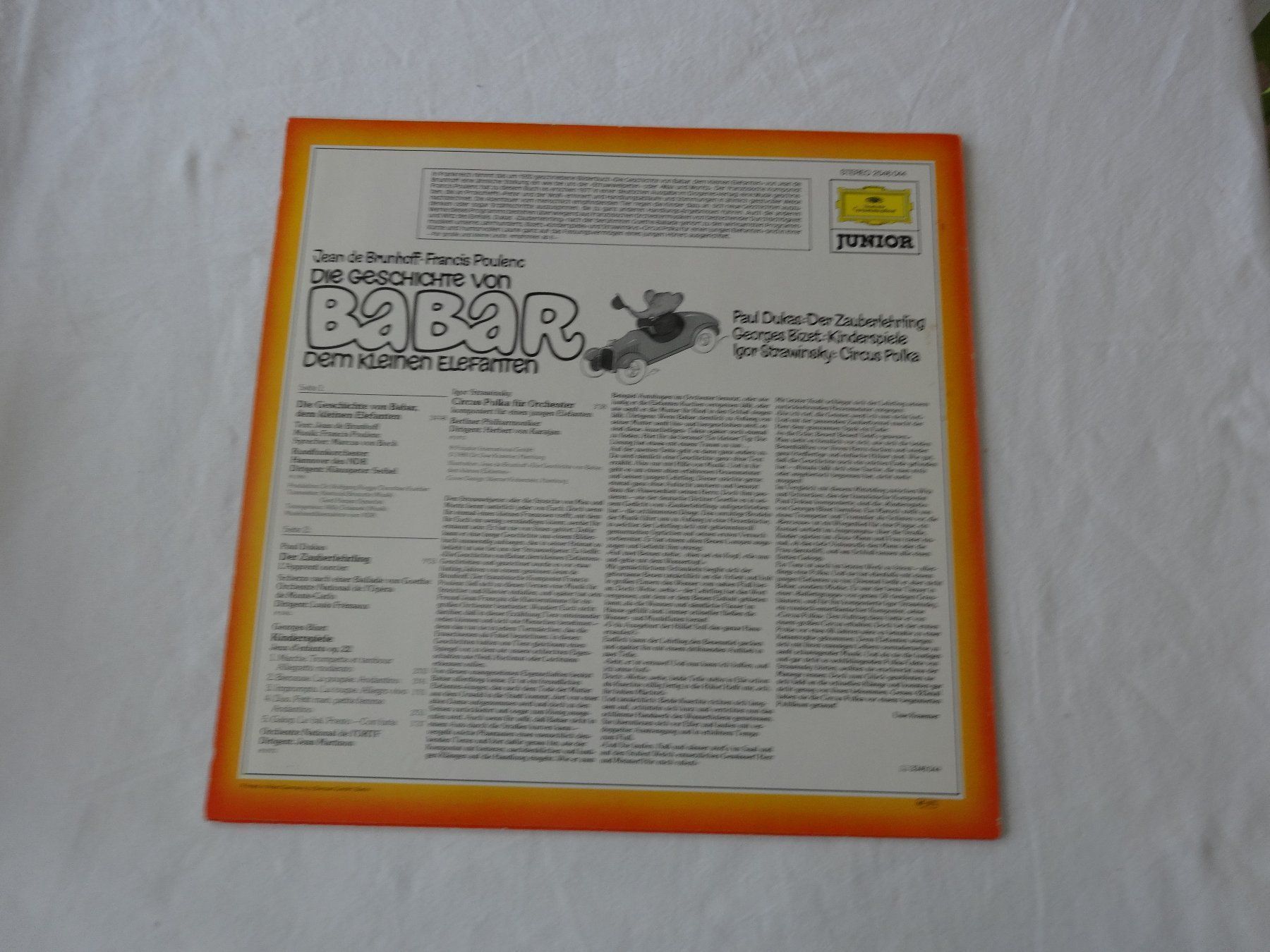Dischi in vinile: Babar der kleine Elefant – Usato da Neerach venduto da jenny062 1