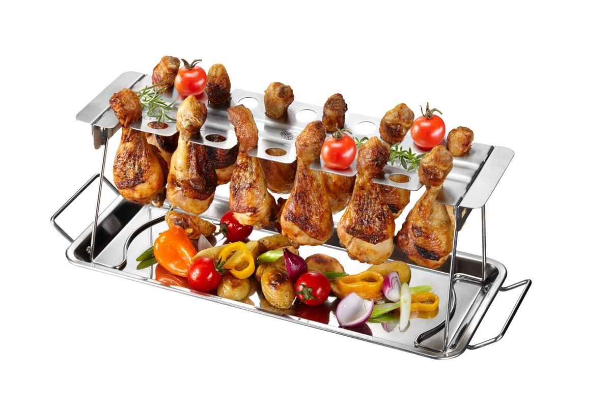 Küchengeräte: Pouletschenkel- oder Chickenwing Halter – Neu und originalverpackt aus Wettingen von kochshop 2