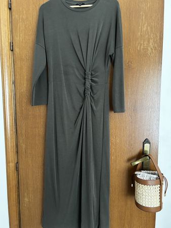 Kleid Massimo Dutti, khaki, Grösse M